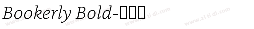 Bookerly Bold字体转换